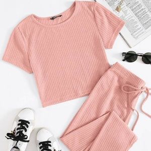 Shein pink sets